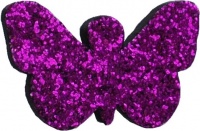Purple Glitter Butterfly